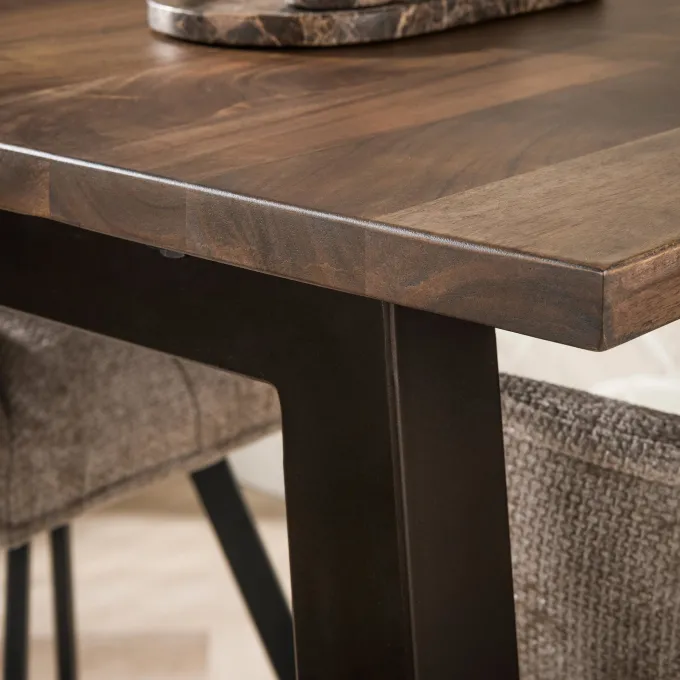WoonStijl Bartafel Edge Pure 147 cm acacia bruin