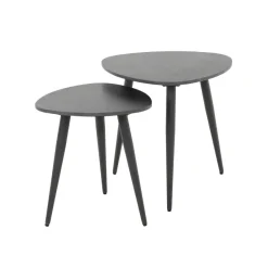 WoonStijl Bijzettafel set van 2 driehoekig ceramic