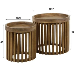 WoonStijl Bijzettafel set van 2 tweak