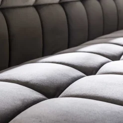 WoonStijl Eetkamerbank Raster 180 Velvet Antraciet - Luxe en Comfort