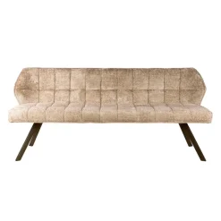 WoonStijl Eetkamerbank raster 180 Alure zand-bruin frame