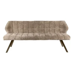 WoonStijl Eetkamerbank raster 180 Hoven champagne-bruin frame