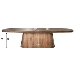 WoonStijl Eetkamertafel 300 arcadia ovaal