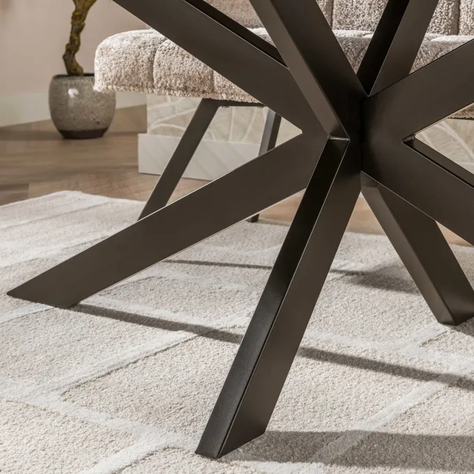 WoonStijl Eetkamertafel 215 Arhus solid bruin