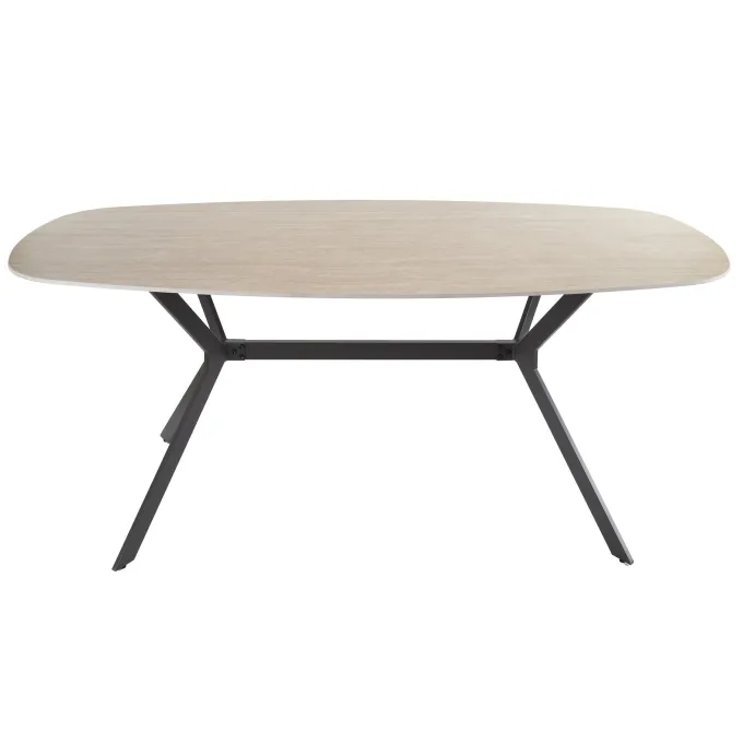 WoonStijl Eetkamertafel 180 ceramic travertinlook
