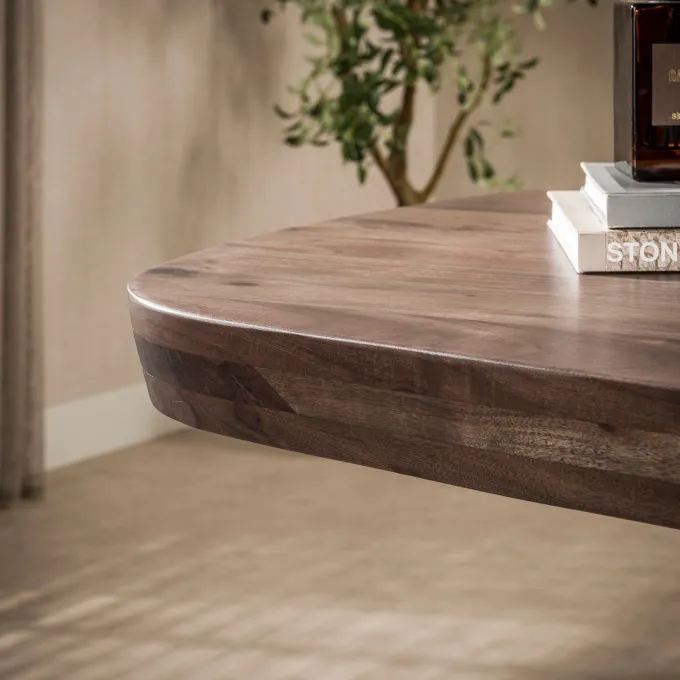 WoonStijl Eettafel Arcadia deens ovaal 240cm Massief acacia bruin