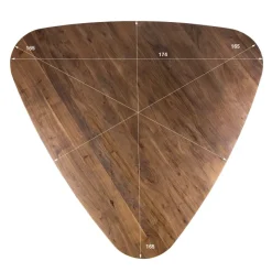 WoonStijl Eettafel Arcadia triangle 165cm Acacia bruin