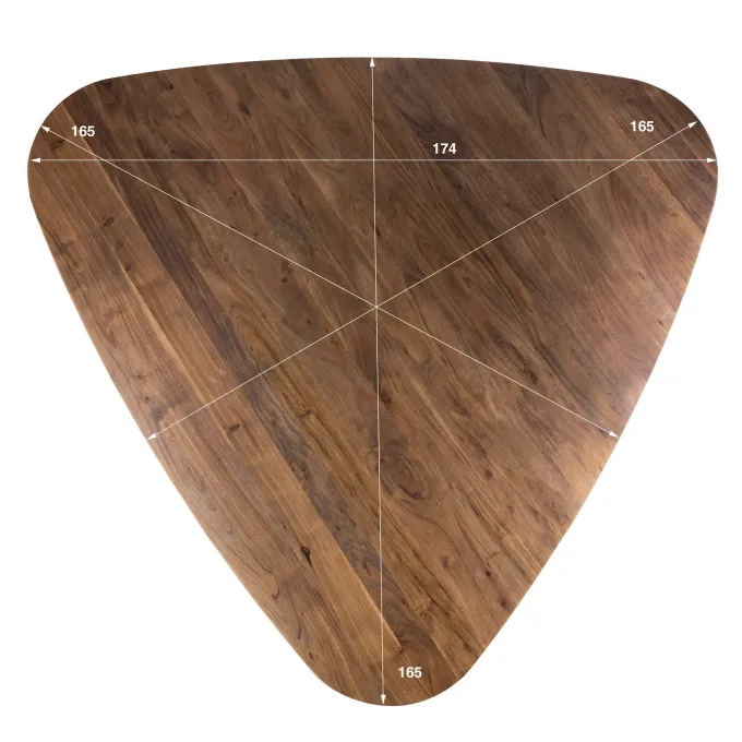 WoonStijl Eettafel Arcadia triangle 165cm Acacia bruin