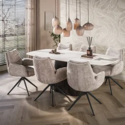 WoonStijl Eettafel Ceramo Centro deens ovaal 215cm Taj Mahal