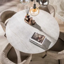 WoonStijl Eettafel Ceramo Centro rond Ø120cm Taj Mahal