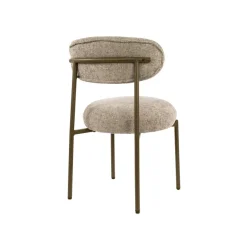 WoonStijl Eettafelstoel Round Cargo zand - frame bruin