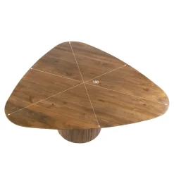 WoonStijl Eettafel Wave Centro driehoekig 150 mango