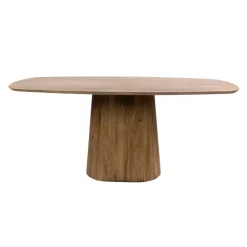 WoonStijl Eettafel Wave Centro Deens ovaal 180cm Massief mango zand
