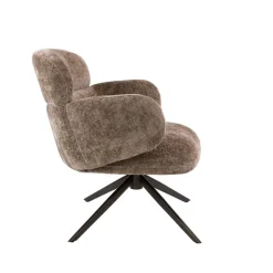 WoonStijl Fauteuil Flex draaibaar Hoven champagne bruin