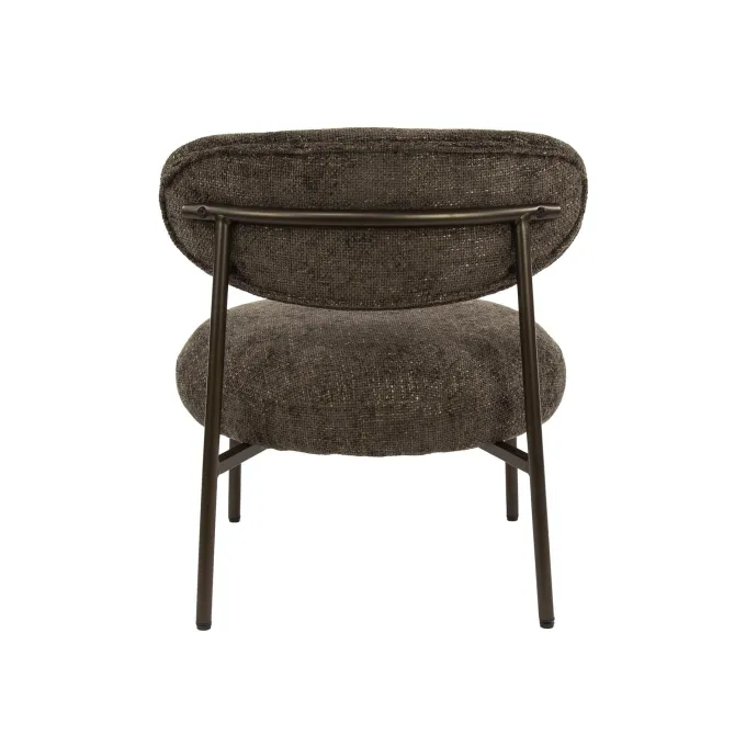 WoonStijl Fauteuil Round - Tissee cargo bruin