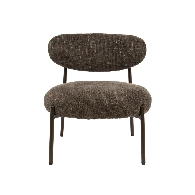 WoonStijl Fauteuil Round - Tissee cargo bruin