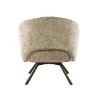 WoonStijl Fauteuil Salon Cross draaibaar Monti zand- frame bruin