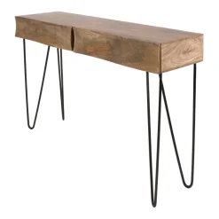 WoonStijl Hal-/kaptafel Ocean 2 lades mango zand