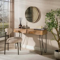 WoonStijl Hal-/kaptafel Ocean 2 lades mango zand