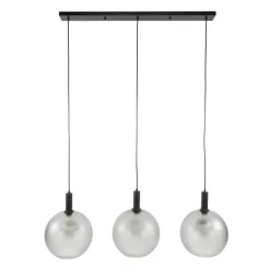 WoonStijl Hanglamp Bubble Frosted 3-lichts grijs