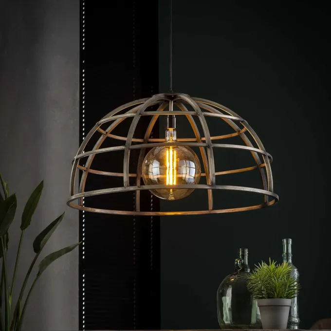 WoonStijl Hanglamp Ø70 dome / Oud zilver