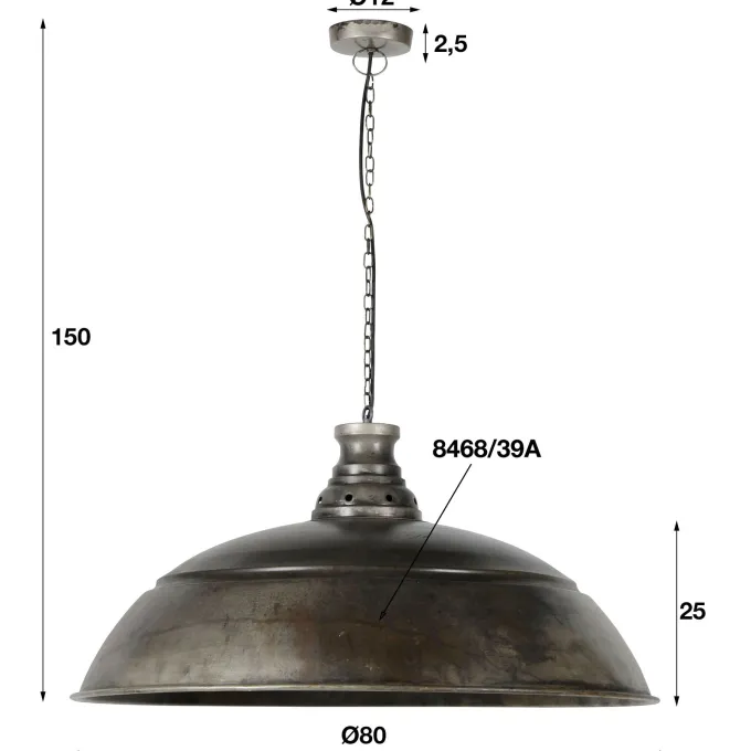 WoonStijl Hanglamp Ø80 Industry