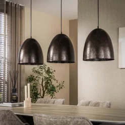 WoonStijl Hanglamp kosmos 3 lichts Urban bruin