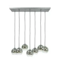WoonStijl Hanglamp 4+3L bubble shaded
