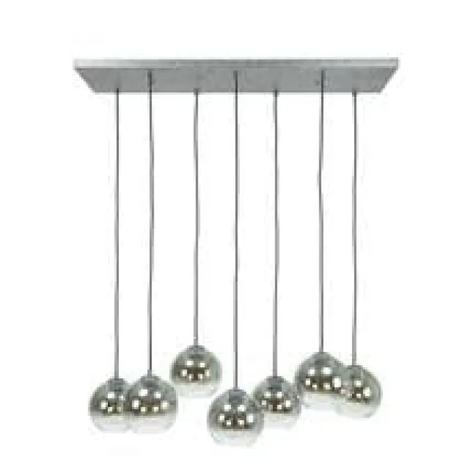 WoonStijl Hanglamp 4+3L bubble shaded