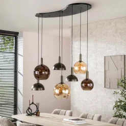 WoonStijl Hanglamp 4+3L Cluster
