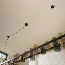 WoonStijl Hanglamp 14L cylinder mixed glass