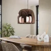 WoonStijl Hanglamp 1L drift XL glass Koper