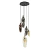 WoonStijl Hanglamp 5L getrapt cocoon mix glass