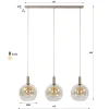 WoonStijl Hanglamp 3 Lichts Sfera beige