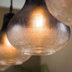 WoonStijl Hanglamp 4L kegel glass