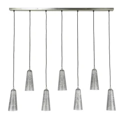 WoonStijl Hanglamp 7L kegel stone