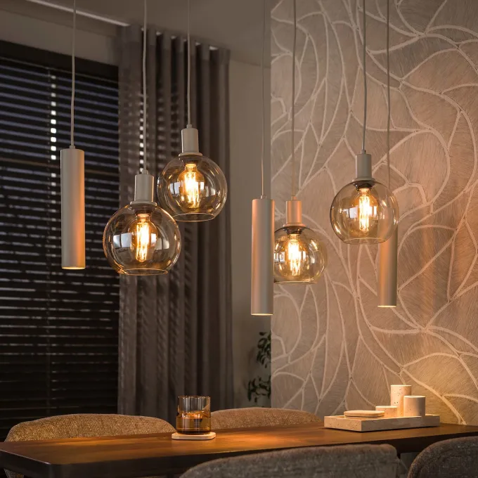 WoonStijl Hanglamp 4+3L Sfera beige