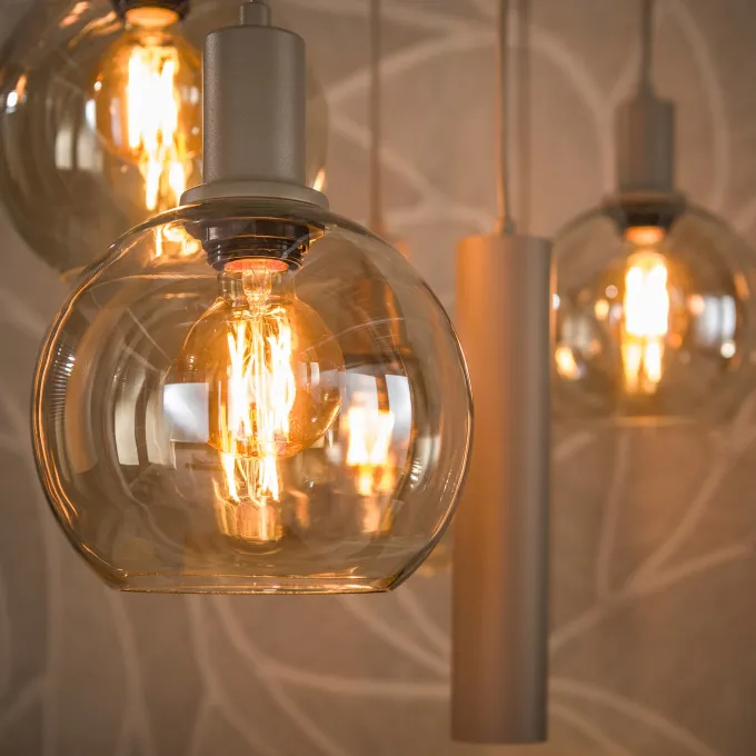 WoonStijl Hanglamp 4+3L Sfera beige