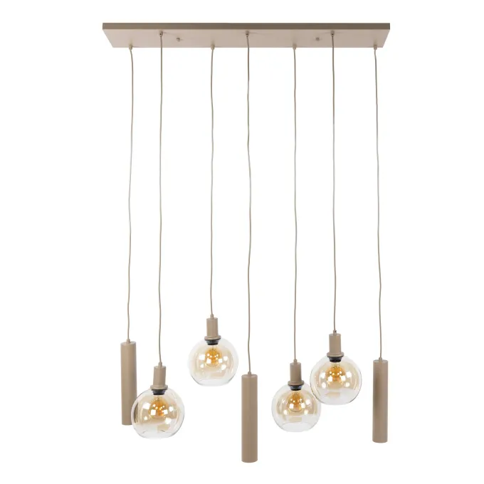 WoonStijl Hanglamp 4+3L Sfera beige