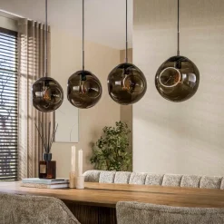 WoonStijl Hanglamp 4L stellar Sienna bruin