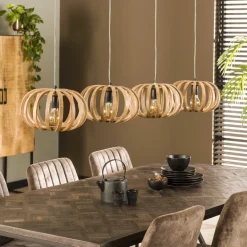 WoonStijl Hanglamp 4L stripes