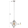 WoonStijl Hanglamp 1L Turn around beige