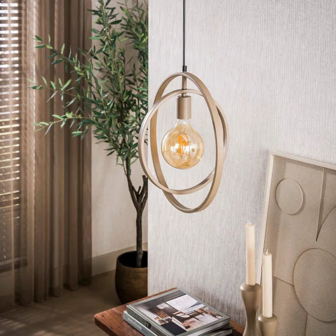 WoonStijl Hanglamp 1L Turn around beige