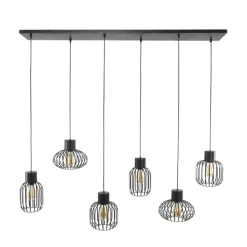 WoonStijl Hanglamp 3+3 mix metal