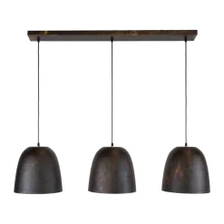 WoonStijl Hanglamp Nova 3-lichts Smoked bruin