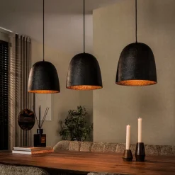 WoonStijl Hanglamp Nova 3-lichts Smoked bruin