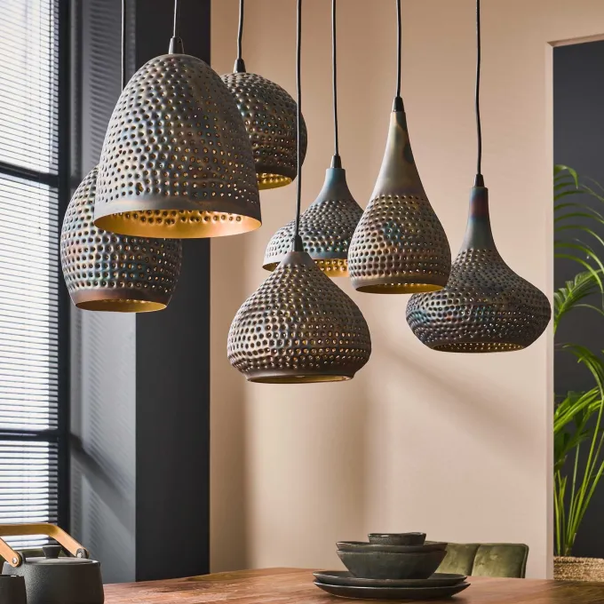 WoonStijl Hanglamp 4+3 punch mix
