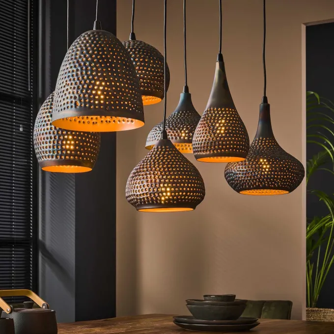 WoonStijl Hanglamp 4+3 punch mix
