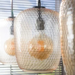WoonStijl Hanglamp Python 3-lichts Amber glas
