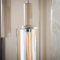 WoonStijl Hanglamp Sepiora 5+4-lichts Sienna beige